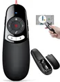 Digitaler Presenter, USB C Kabellose 2.4 GHz Powerpoint Fernbedienung, Pointer für Präsentationen mit Spotlight/Lupe/Digitaler/Physikalischer Pointer für Windows 8/10/Mac SO 11.12/LCD/LED