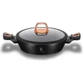 Berlinger Haus BH/1640N, Rund, Allzweckpfanne, Schwarz, Aluminium, 3,8 l, Glas - Schwarz