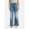 Milano Italy Weite Jeans mit Destroy-Effekten blau 42