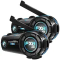 2X Bluetooth Motorrad Headset Helmet Intercom Gegensprechanlage 4Way Interphone
