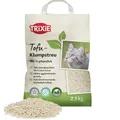 Trixie Tofu-Klumpstreu 2,5 kg – staubarmes Katzenstreu für Katzentoiletten, geruchsneutralisierend & biologisch abbaubar – 40250