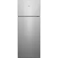 AEG RDB424E1AX Freistehender Doppeltür - Kühlautomat / Serie 5000 mit ColdSense / 1434 mm / Gefrierteil oben / 206 L / Farbe: Edelstahl-Look, Seiten silber + Antifinger Edelstahlbeschichtung / E