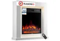 KAMINIO Elektrokamin MATTI, Elektrischer Kamin mit 3D-Flammeneffekt, Ambientelicht, Heizung 1800W