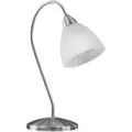 Eglo Tischleuchte, Nickel, Alabaster, Metall, Glas, länglich,länglich, 35 cm, mit Schalter, Lampen & Leuchten, Innenbeleuchtung, Tischlampen, Tischlampen