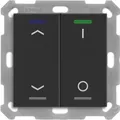 MDT BE-TAL55T206.C1 KNX Taster Light 55 2f RGBW Temperatursensor sw matt Jal_Sch 1 (BE-TAL55T206.C1)