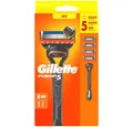 Gillette Nassrasierer Fusion5 Rasierer inkl. 4 Klingen - Starterset, 5-tlg.