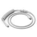 Glorious Coiled Cable Ghost White, USB-C auf USB-A Spiralkabel - 1,37m, weiß