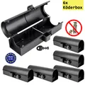 6x Köderbox Rohr Köderstation Mäusebox Rattenbox Falle Nagerköderstation Petigi