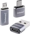 INTENSO 7600913 - Adapter USB MIX480 für USB-C, USB-A und microUSB, 3er Set