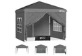 Sekey Faltpavillon 2x2/3x3/3x6 m, Gartenpavillon mit 4 Seitenteilen Partyzelt Wasserdicht, mit 4 Seitenteilen, Gartenpavillon 2 x 2 winterfest, für Garten Camping