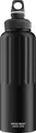 Sigg - Alu Trinkflasche - Sportflasche WMB Traveller Schwarz - Klimaneutral Zertifiziert - kohlensäurehaltige Getränke - Auslaufsicher - Federleicht - BPA-frei - Outdoor, Sport & Fitness - 1,5L