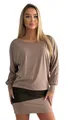 Mississhop Partykleid Damen Minikleid festlich Glitzer Kleid Pulli Tunika S M L XL XXL 9531