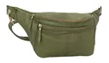 Gusti Gürteltasche Leder - Freya Damen und Herren Bauchtasche Hüfttasche Festivaltasche Handtasche Leder Grün