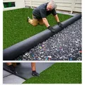 MDEKOR Kunstrasen Outdoor 400 x 200 cm, Wetterfest, Rasen mit Drainage für Balkon, Grün 103, Echtrasen-Optik - Grün
