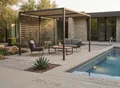 Jet-line Pavillon 3x4 Pergola Aluminium Gartenpavillon Amun Terrassenüberdachung mit Schiebedach UV Sonnenschutz Anthrazit