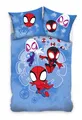 Marvel Spidey Wende-Bettwäsche-Set 135x200 80x80 Baumwolle Bettzeug Wendemotiv