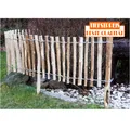 Staketenzaun Holzzaun Imprägniert Staketen Zaun H 60cm Länge 5m Abst. 3-4cm