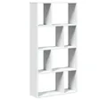 vidaXL Bücherregal Bücherregal Weiß 60 x 20 x 120,5 cm Holzwerkstoff, 1-tlg.