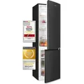 Exquisit Kühl-Gefrierkombination KGC265-70-NF-040C inoxlook-az | 253 L Volumen | Kühl Gefrierkombination No-frost | Türanschlag wechselbar | Kü... - Grau