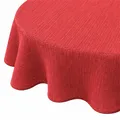 Gartentischdecke Ø 140 cm Tischdecke mit Paspel Outdoor Tischtuch rund Weichs...