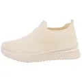 Ital-Design Damen Low-Top Freizeit Sneaker (85878517) Keilabsatz/Wedge Sneakers Low in Beige beige|braun 40 EU