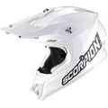 Scorpion VX-16 Evo Air Solid Motocross Helm, weiss, Größe S für Männer