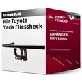 Für Toyota Yaris Typ P13 (Auto Hak) Anhängerkupplung horizontal abnehmbar neu