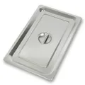Vertes GN-Deckel 1/1 aus Edelstahl, mit Griff, rostfrei, kratzfest, -40°C bis +300°C, für Bain-Marie & vielseitigen Gastro-Einsatz