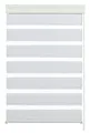 Gardinia 12941 Doppelrollo mit Aluminumkassette, 80 x 160, weiß