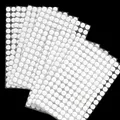 Klettpunkte Selbstklebend 10mm Weiß Klettverschluss Klebepunkte Schulmaterial