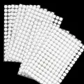 1008 Klettpunkte Selbstklebend 10mm Weiß Klett Klebe Punkte Klettverschluss