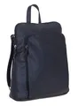 Rucksack Damen Alessandro Fiore Fashion small Damenrucksack Mini Handtasche Kunstleder wasserabweisend 4853 + Schlüsseletui (Black (Schwarz))
