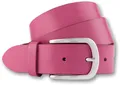 Ledergürtel, mit Dornschließe in Hufeisenform, Gr. 80, pink