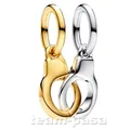 PANDORA 763435C00 aufklappbarer & teilbarer Handschellen Charm Anhänger