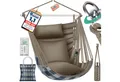 KESSER Hängesessel Haiti 150kg Traglast, Indoor & Outdoor Hängestuhl (Hängeschaukel mit 2 Kissen, Tragetasche, Flaschenhalter & Montage-Set), 360° Hängematte Pflegeleicht, UV-beständig & Wasserfest