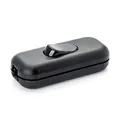 ORION LIGHTSTYLE Zwischenschalter Schnurschalter Kabel Schalter Wippschalter (schwarz)