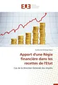 Apport d'une Régie financière dans les recettes de l'Etat Guillaume Kulonga Nana