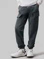 Sweathose "ESSENTIAL WOVEN CARGO PANTS", für Kinder bis 16 Jahre mit Logo-Print, Gr. 6 (116) - N-Gr, Endless Grey N-Gr