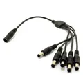 DC Stromverteiler 5-Wege Adapter 2,1mm CCTV 12V PSU Zu 5 LED/Kamera Kabel