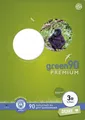 Ursus Green 040782333 Heft - LIN3R, A4, 16 Blatt, 90 g/qm, 21 Doppellinien mit R