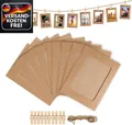 Fotogirlande aus Kraftpapier für Fotos und Dekorationen, ideal für Feiern und Fe