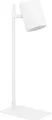 EGLO LED Tischlampe Ceppino, 1 flammige Schreibtischlampe minimalistisch, Tischleuchte aus Metall, Bürolampe in Weiß, Lampe mit Schalter, GU10 Fassung