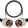 RANGEFUL 1m N Stecker auf N Stecker — HF-240 (LMR 240 Äquivalent) Verlängerung Antennenkabel — für WiFi RF Antenne GSM LTE 4G 5G 6G Router Signalverstärker Lora Ham CB Funk