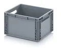 Auer Packaging Eurobehälter 40 x 30 x 22 cm, 20 Liter Eurobox kleine Lagerbox mit Griffen 40x30x22 Plastikbox stapelbar Lagerkiste für privat und Gewerbe