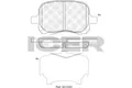 Bremsbelagsatz Vorne Akebono-System für Lexus ES F1 F2 RX Mcu15 Toyota 96-04