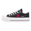 British Knights Damen Kaya Low Sneaker, Black/Heart, 39 EU