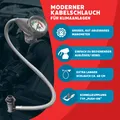 LANGER Schlauch mit Manometer für Auto-Klimaanlagen R134a/R1234yf EISFRO