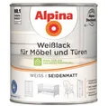 Alpina Weißlack ALPINA Weißlack für Möbel und Türen, seidenmatt, 750ml