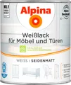 750ml ALPINA Weißlack für Möbel & Türen seidenmatt