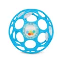 Bright Starts, Oball Rattle, Blau - Flexibles und leicht Greifbares Design, für Kinder Jeden Alters